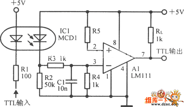 實用的光電耦合放大電路圖