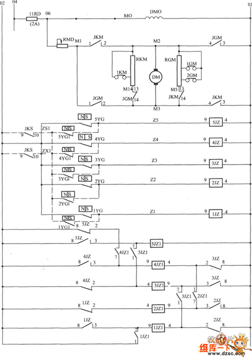APM-81電梯開門機驅動與門區電路圖
