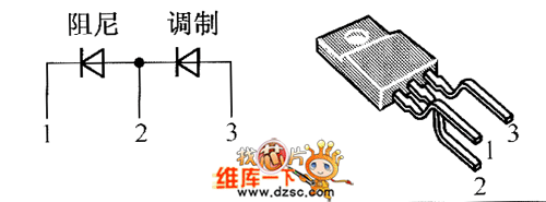 晶體二極管DMV1500HFD內(nèi)部電路圖