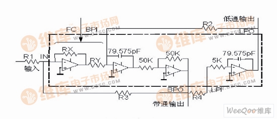 MAX275濾波器結構圖