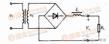 橋式整流電路電感濾波原理圖