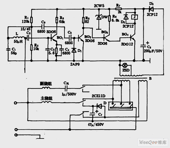電風扇感應制動電路