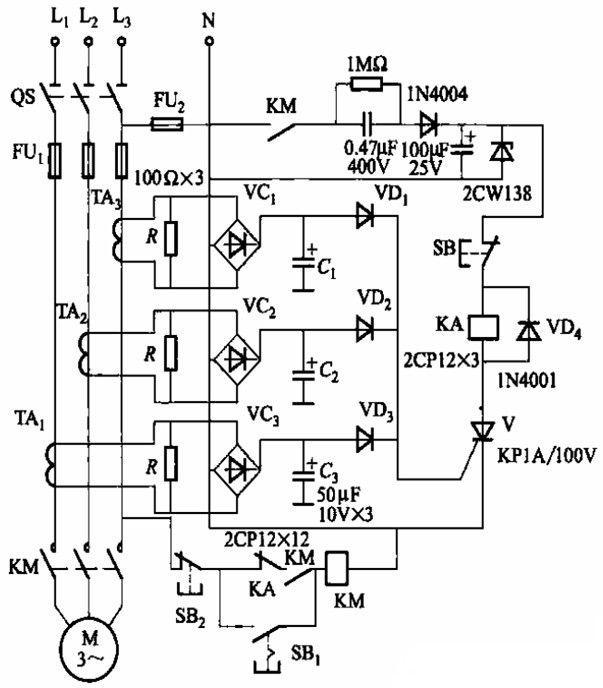 電動機的過電流保護電路
