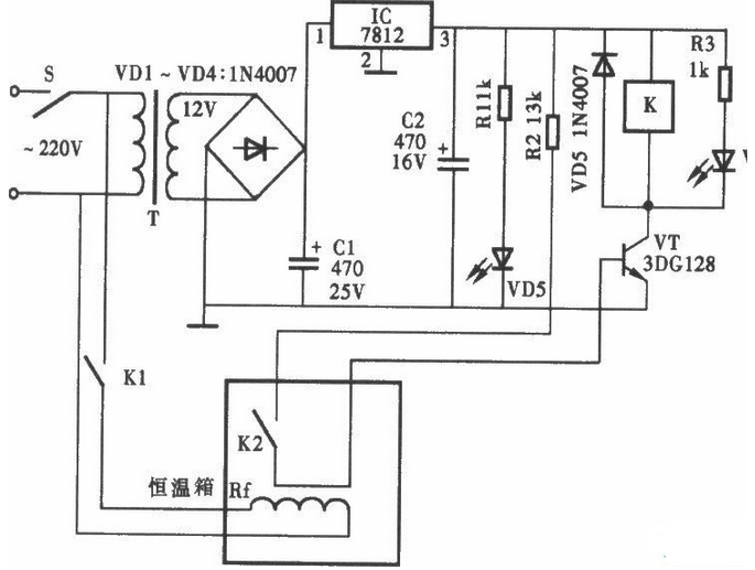 一款RKC XTE-7000的溫度控制器電路圖