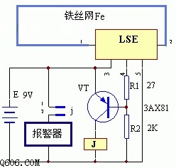 電網斷線報警器原理電路圖