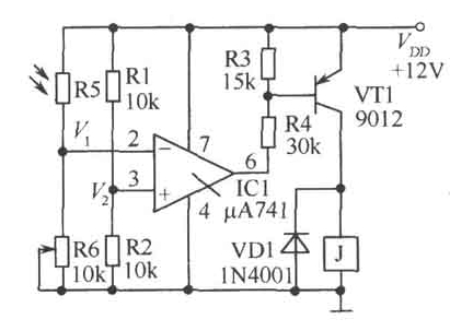 精密光亮光控電路