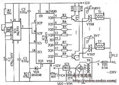 霓虹燈控制電路