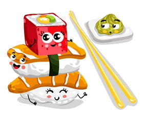 卡通逗趣蔬果小人 點亮咖啡甜美食插圖的創(chuàng)意設計